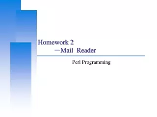 Homework 2 － Mail  Reader