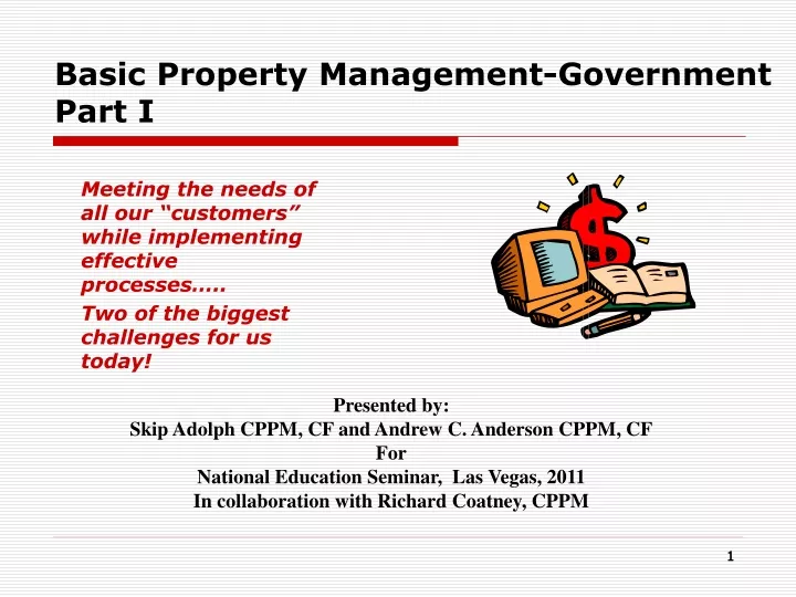 basic property management government part i