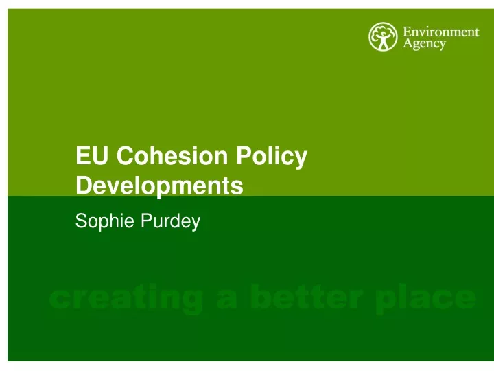 eu cohesion policy developments