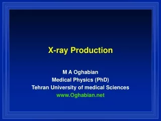 X-ray Production