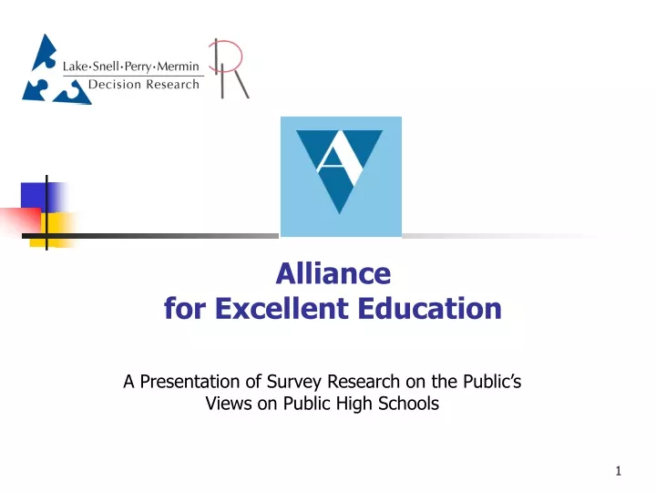 alliance for excellent education