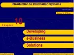 Developing e-Business Solutions