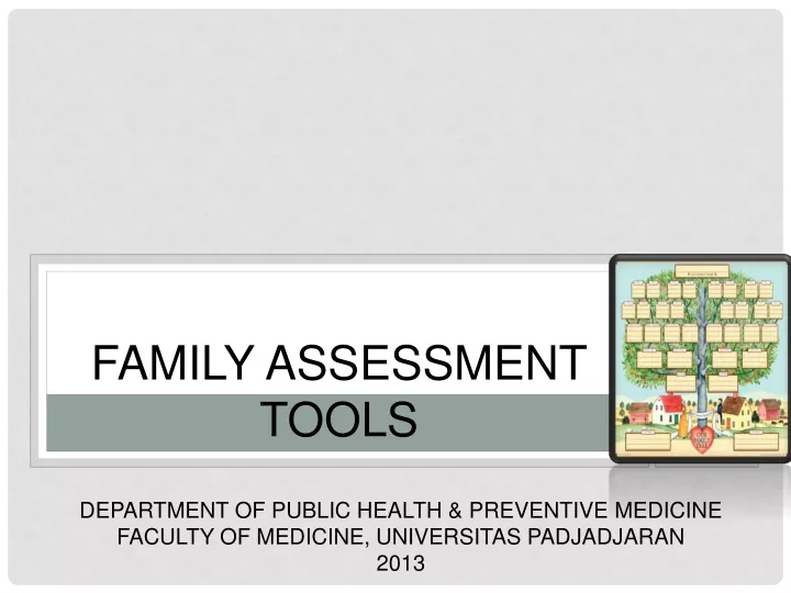 family assessment tools