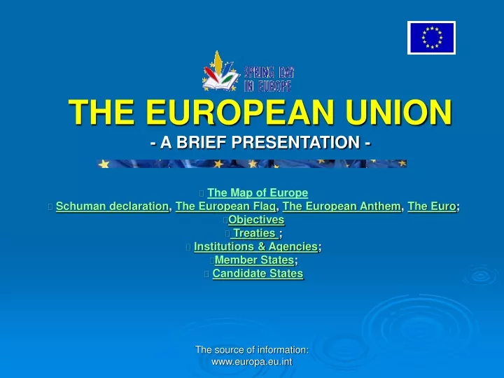 the european union a brief presentation