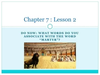Chapter 7 : Lesson 2