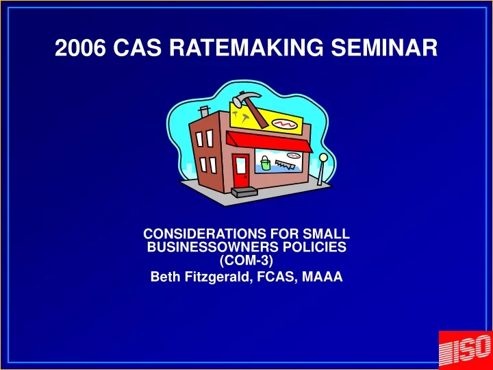 2006 cas ratemaking seminar