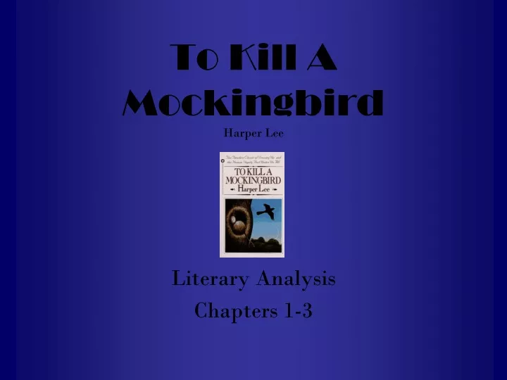 to kill a mockingbird