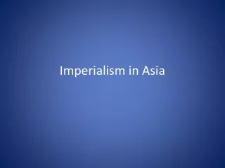 imperialism in asia