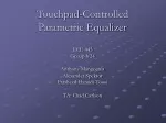 Touchpad-Controlled Parametric Equalizer - slide 1