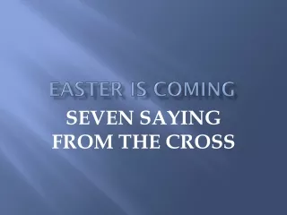 EASTER IS COMING