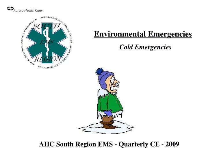 ahc south region ems quarterly ce 2009