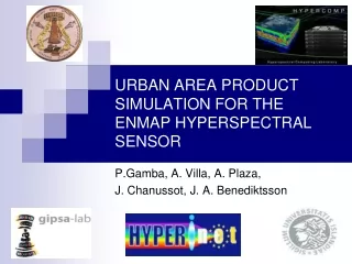 URBAN AREA PRODUCT SIMULATION FOR THE ENMAP HYPERSPECTRAL SENSOR