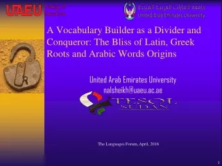 United Arab Emirates University  nalsheikh@uaeu.ac.ae