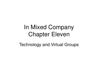In Mixed Company  Chapter Eleven