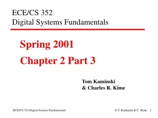 ECE/CS 352  Digital Systems Fundamentals