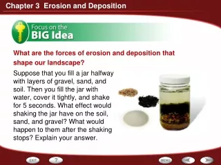 What are the forces of erosion and deposition that shape our landscape?