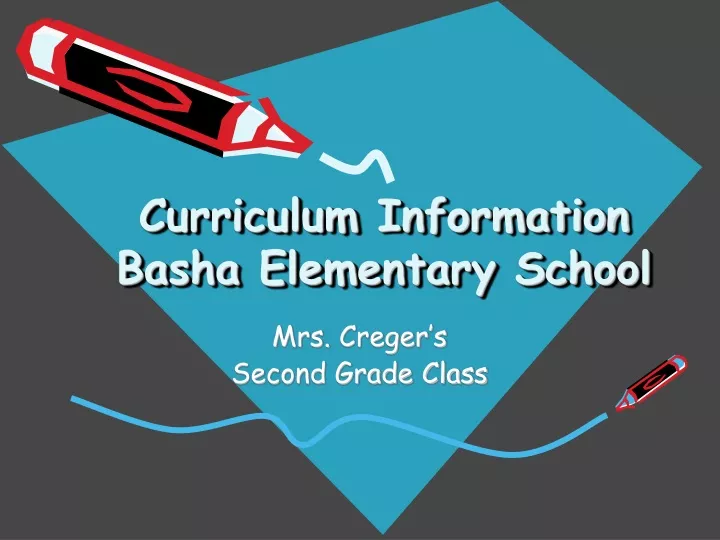 curriculum information basha elementary school