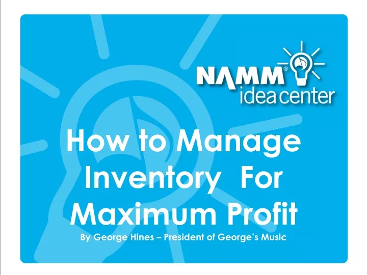 how to manage inventory for maximum profit