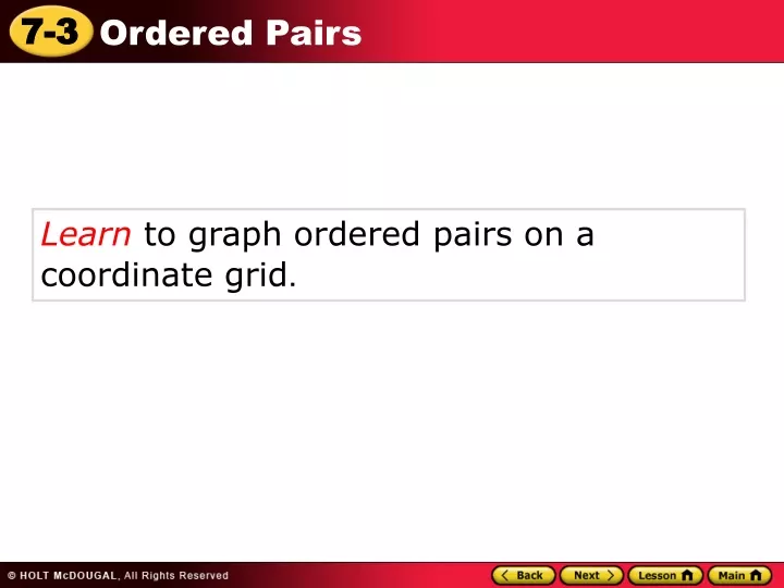 learn to graph ordered pairs on a coordinate grid