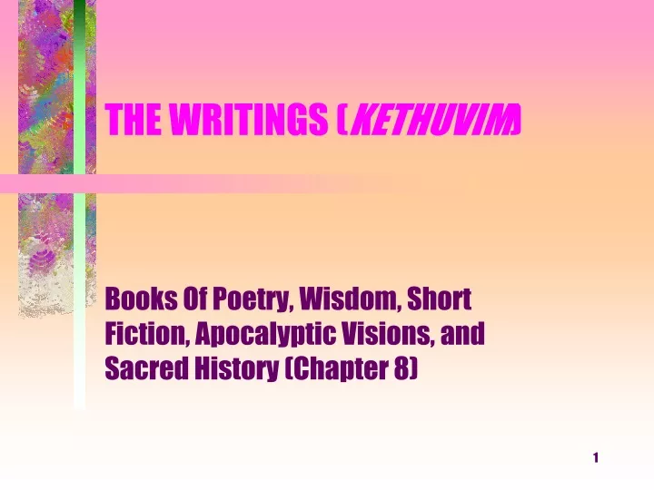 the writings kethuvim