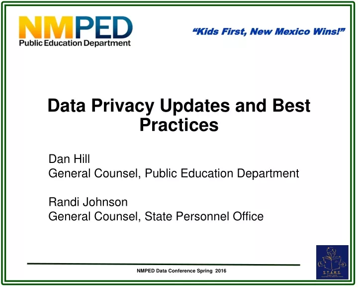 data privacy updates and best practices
