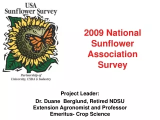 2009 National Sunflower Association Survey