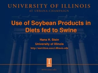 Use of Soybean Products in Diets fed to Swine