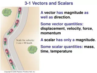 3-1 Vectors and Scalars