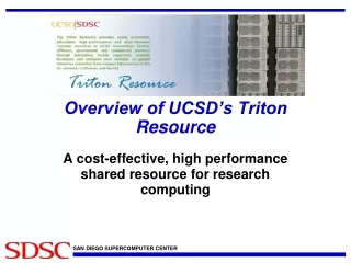 Overview of UCSD’s Triton Resource