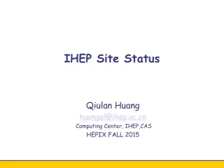 IHEP Site Status