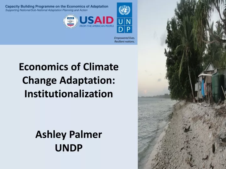 economics of climate change adaptation