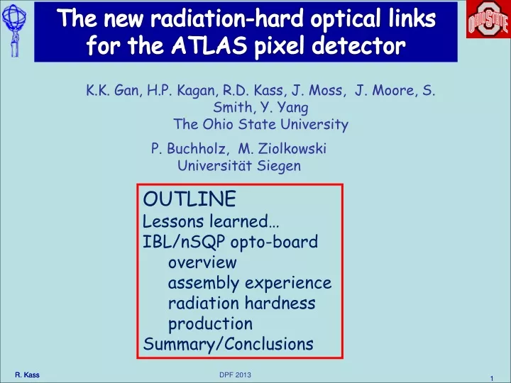 the new radiation hard optical links