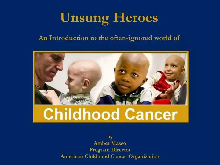 unsung heroes an introduction to the often