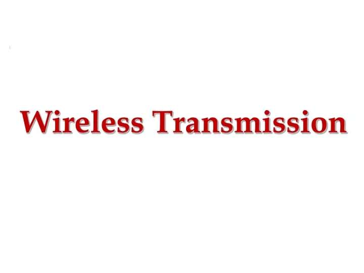 wireless transmission