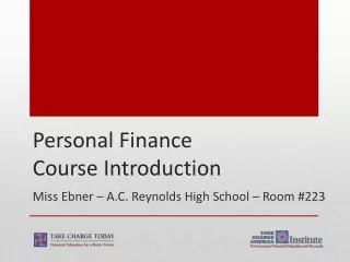 Personal Finance Course Introduction