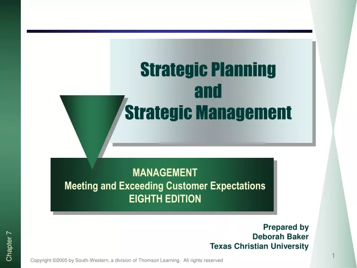 strategic planning and strategic management