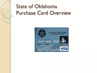 State of Oklahoma Purchase Card Overview