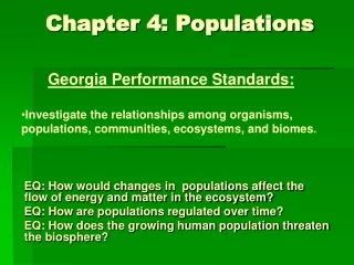 Chapter 4: Populations
