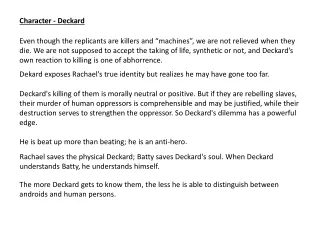 Character - Deckard