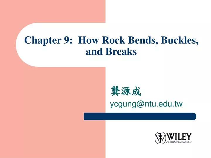 chapter 9 how rock bends buckles and breaks