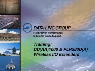 Training: DD(AA)1000 &amp; PLR580D(A) Wireless I/O Extenders