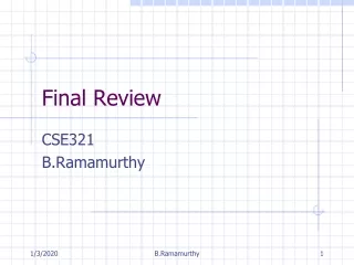 Final Review