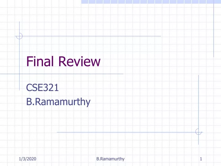 final review