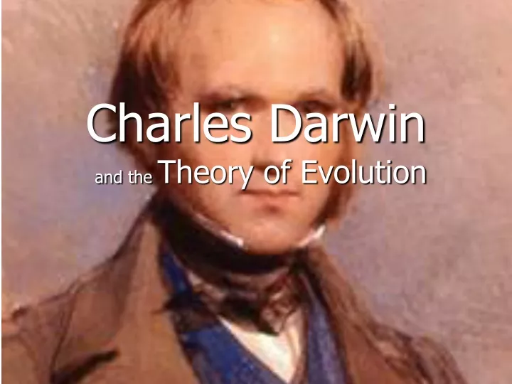 charles darwin and the theory of evolution