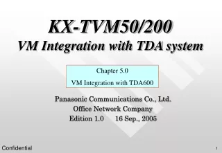 KX-TVM50/200 VM Integration with TDA system