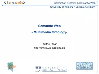 Semantic Web - Multimedia Ontology-