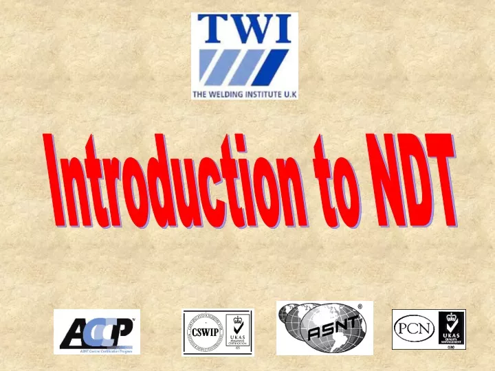 introduction to ndt