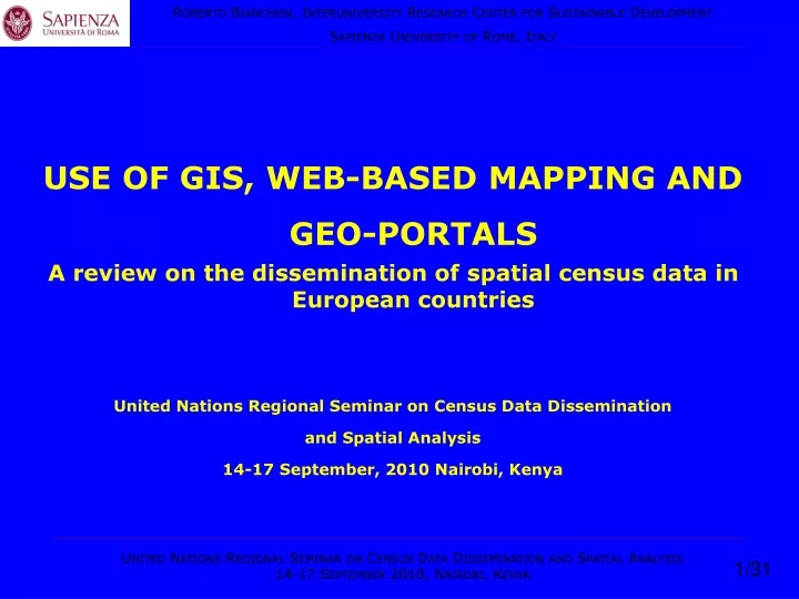 use of gis web based mapping and geo portals