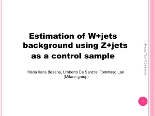 Estimation of W+jets background using Z+jets  as a control sample