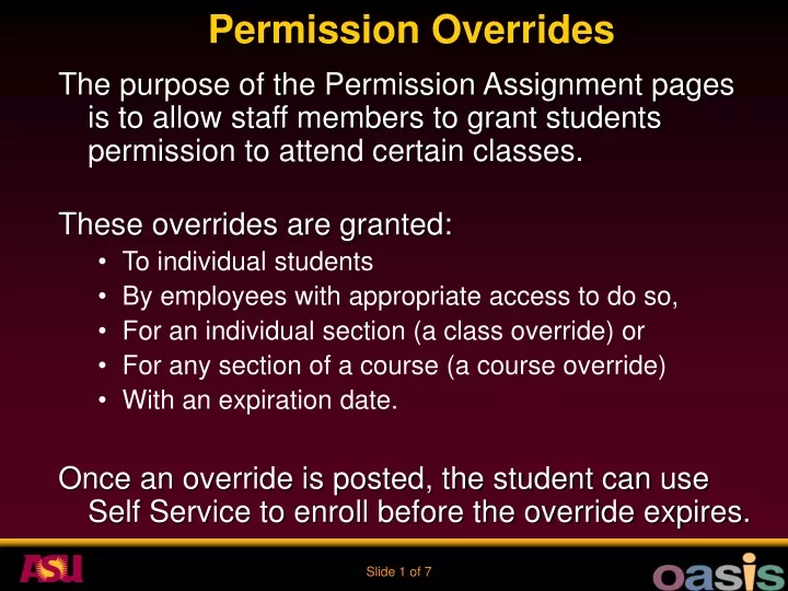 permission overrides